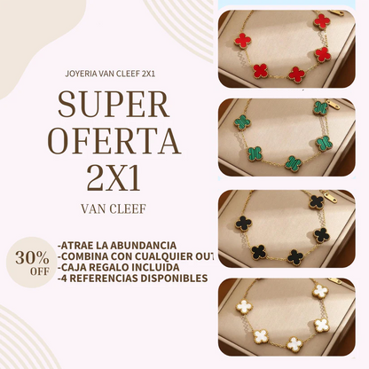 SUPER PROMOCIÓN 🔥 | Combo Van Cleef 🍀 |2x1 PULSERA | + Caja de regalo 🎁